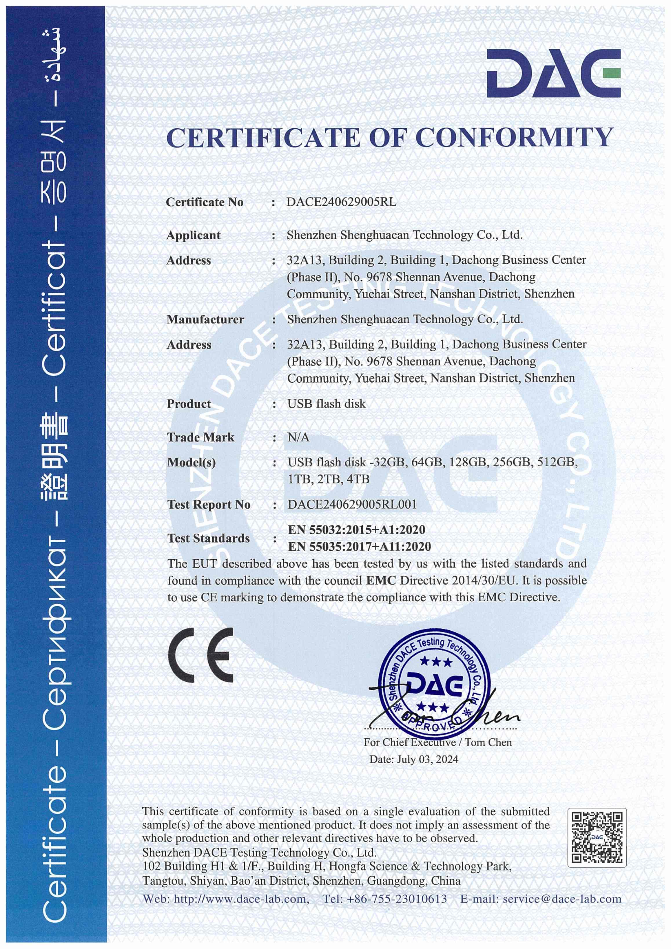 Certification
