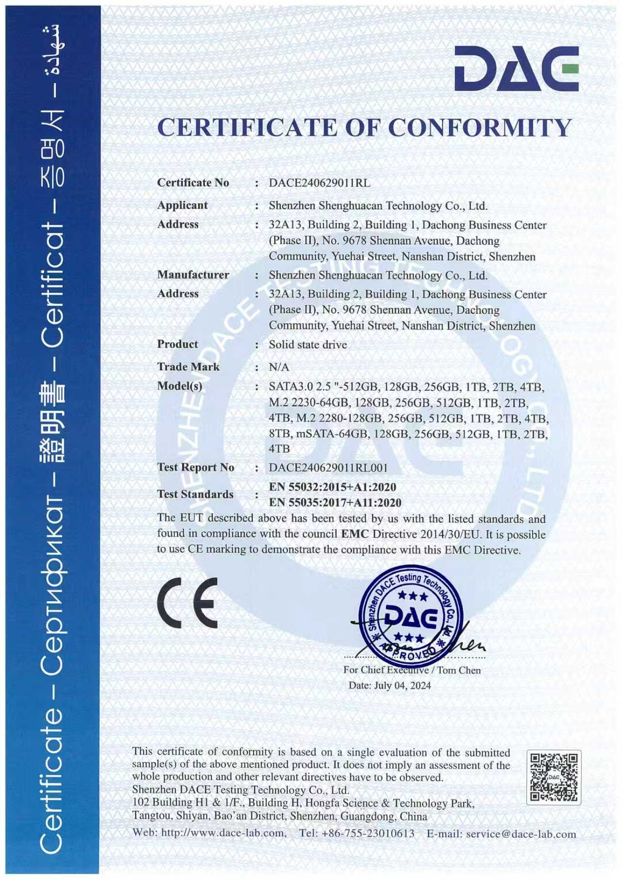 Certification